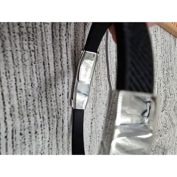 Emporio Armani Rubber & Steel Bracelet 37681 - Picture 10 of 13